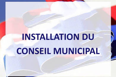 installation du conseil municipal