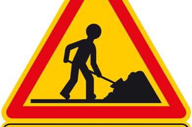 panneau travaux