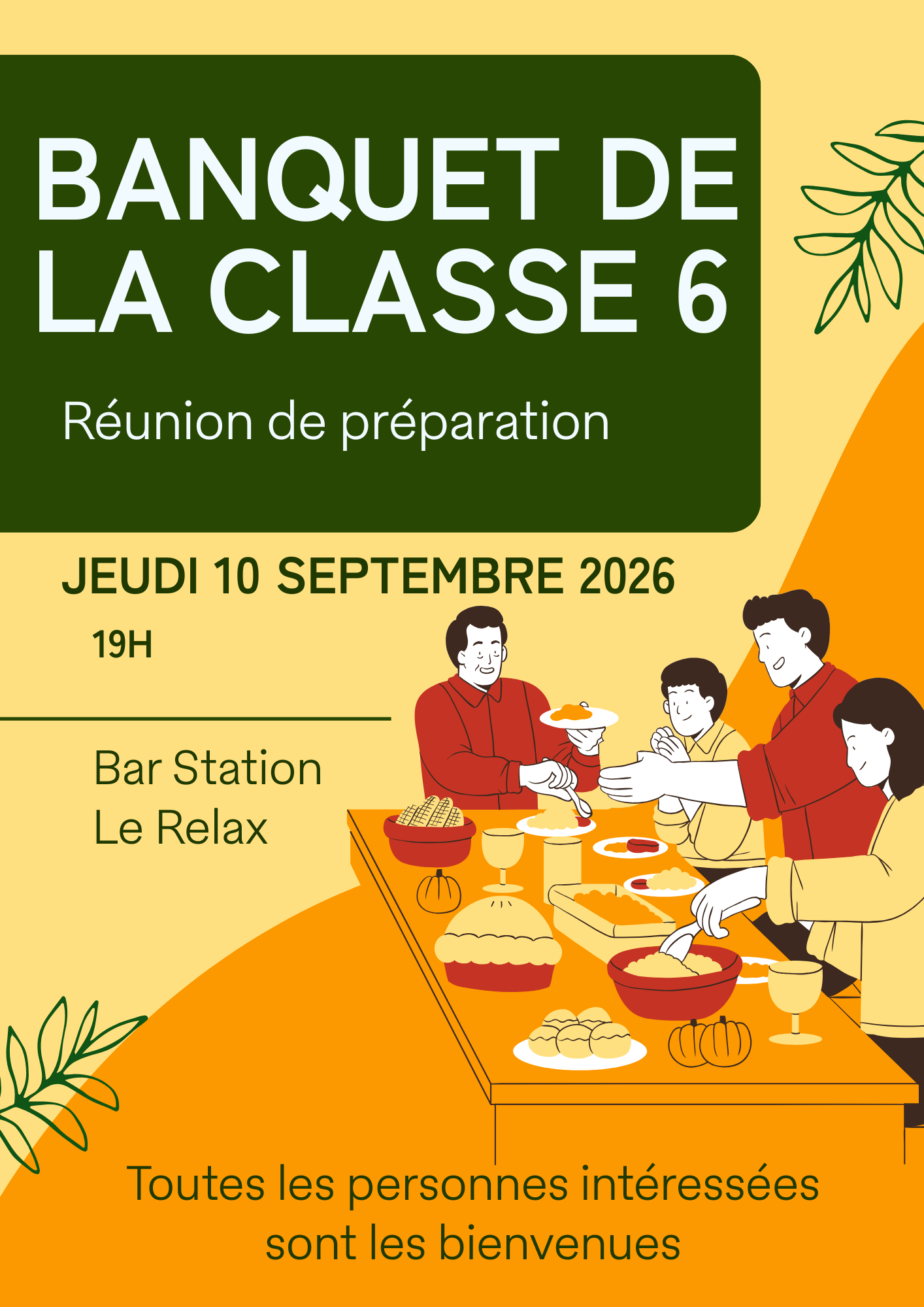 banquet classe 6