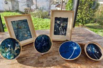 impressions bleues